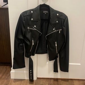 Danielle Bernstein faux leather jacket - size medium